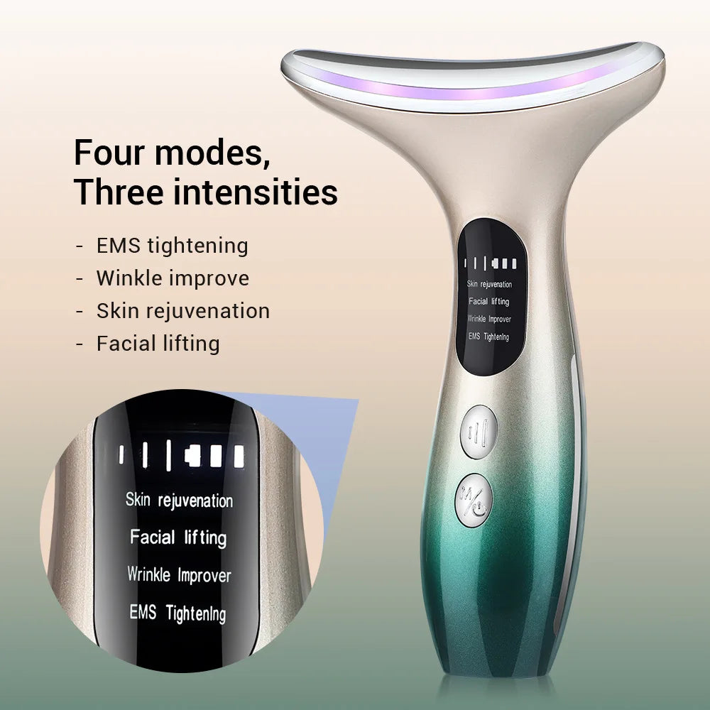 Appareil facial EMS professionnel avec thérapie LED