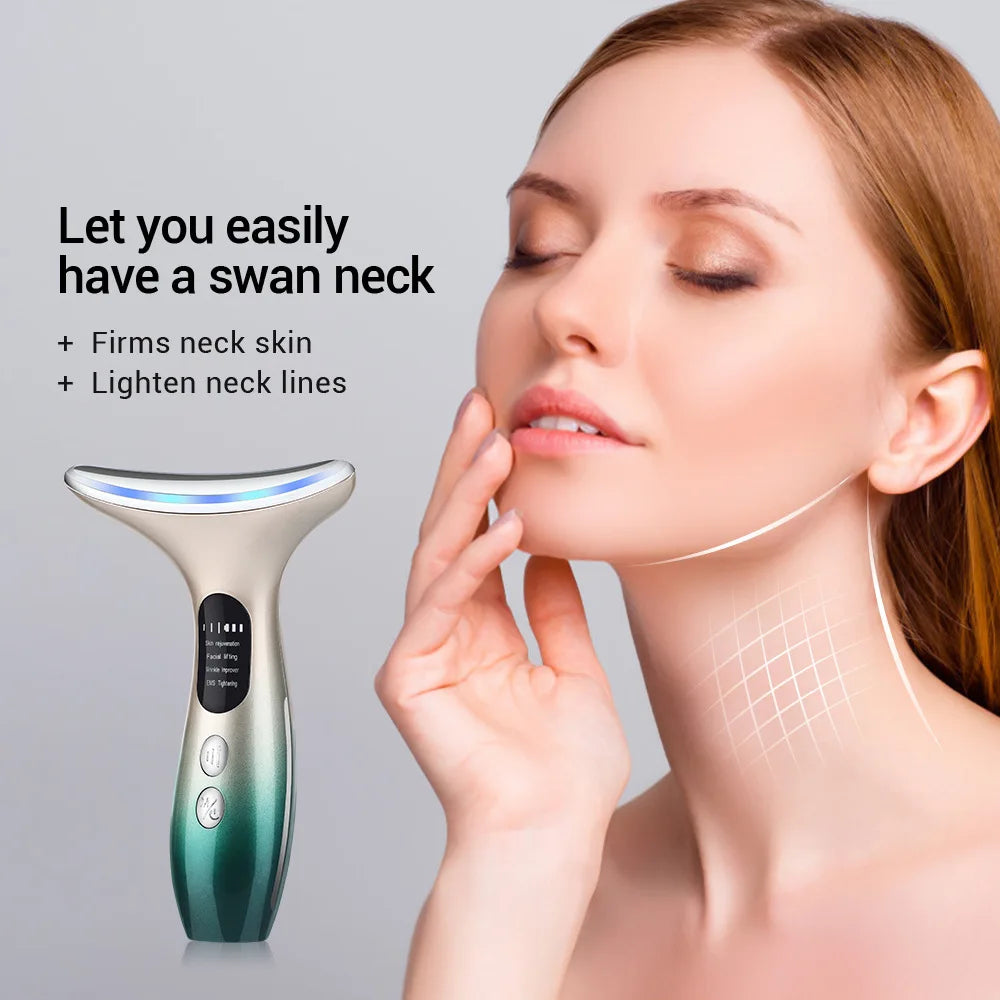 Appareil facial EMS professionnel avec thérapie LED