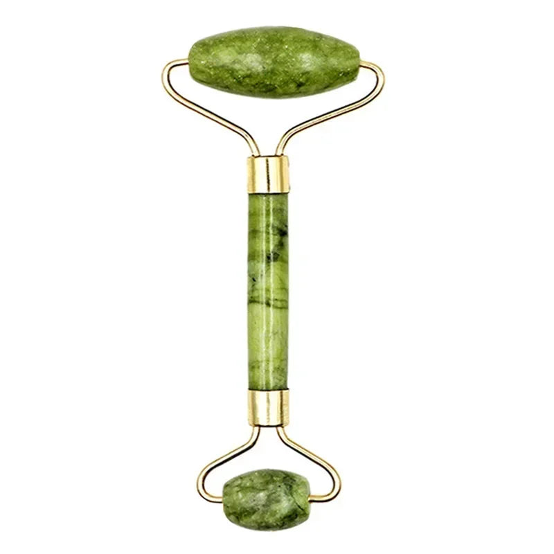Guasha pierre naturelle Massage visage rouleau de Jade Gua Sha ensemble d'outils de Massage pour SPA corps visage rouleau de massage rouleau visage